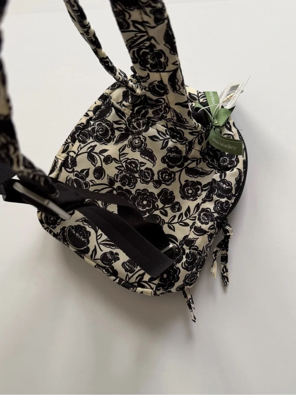 NWT Vera Bradley Mini Banbury Backpack in Bubbly Flowers Black